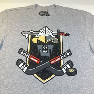 Johnny Cupcakes Exclusive LAS VEGAS GOLDEN KNIGHTS VGK NHL HOCKEY T SHIRT Sz L